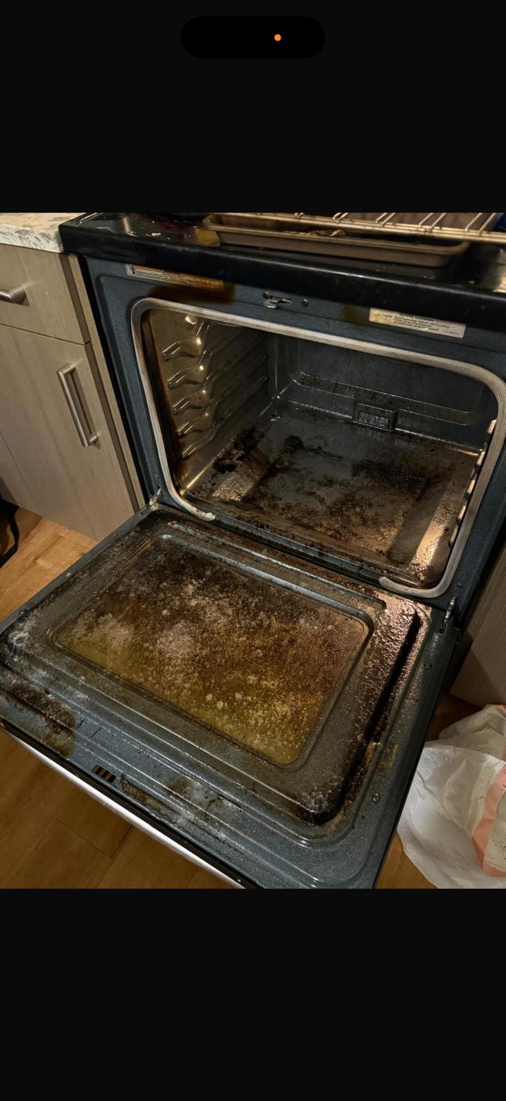 Before — Oven interior