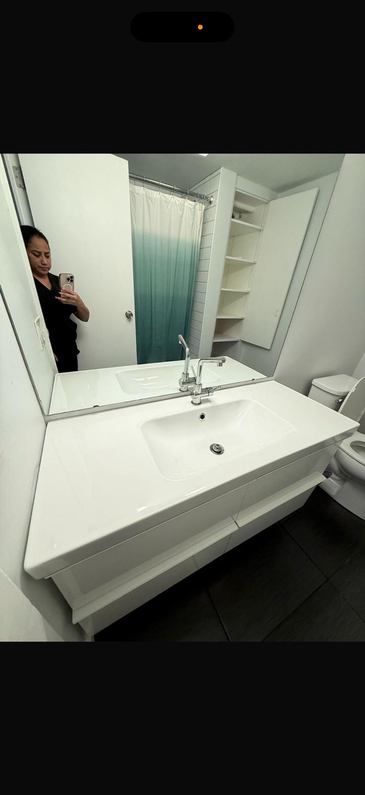 After — Vanity & sink